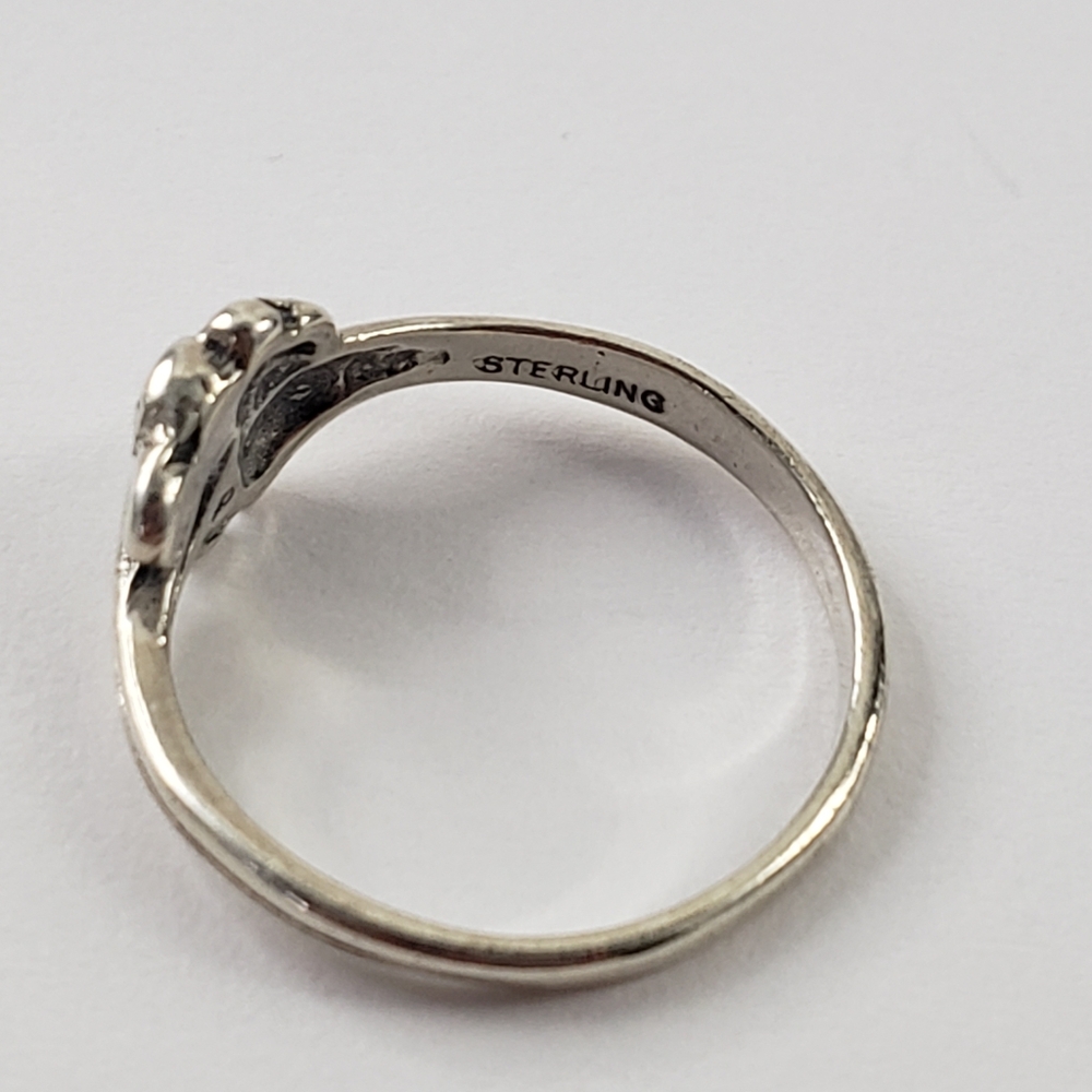 Sterling Silver Ring Size 6 Boho Ring Artisan Det… - image 7